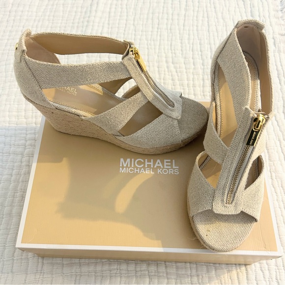 Michael Kors Damita Zip Up Wedge - Picture 2 of 5